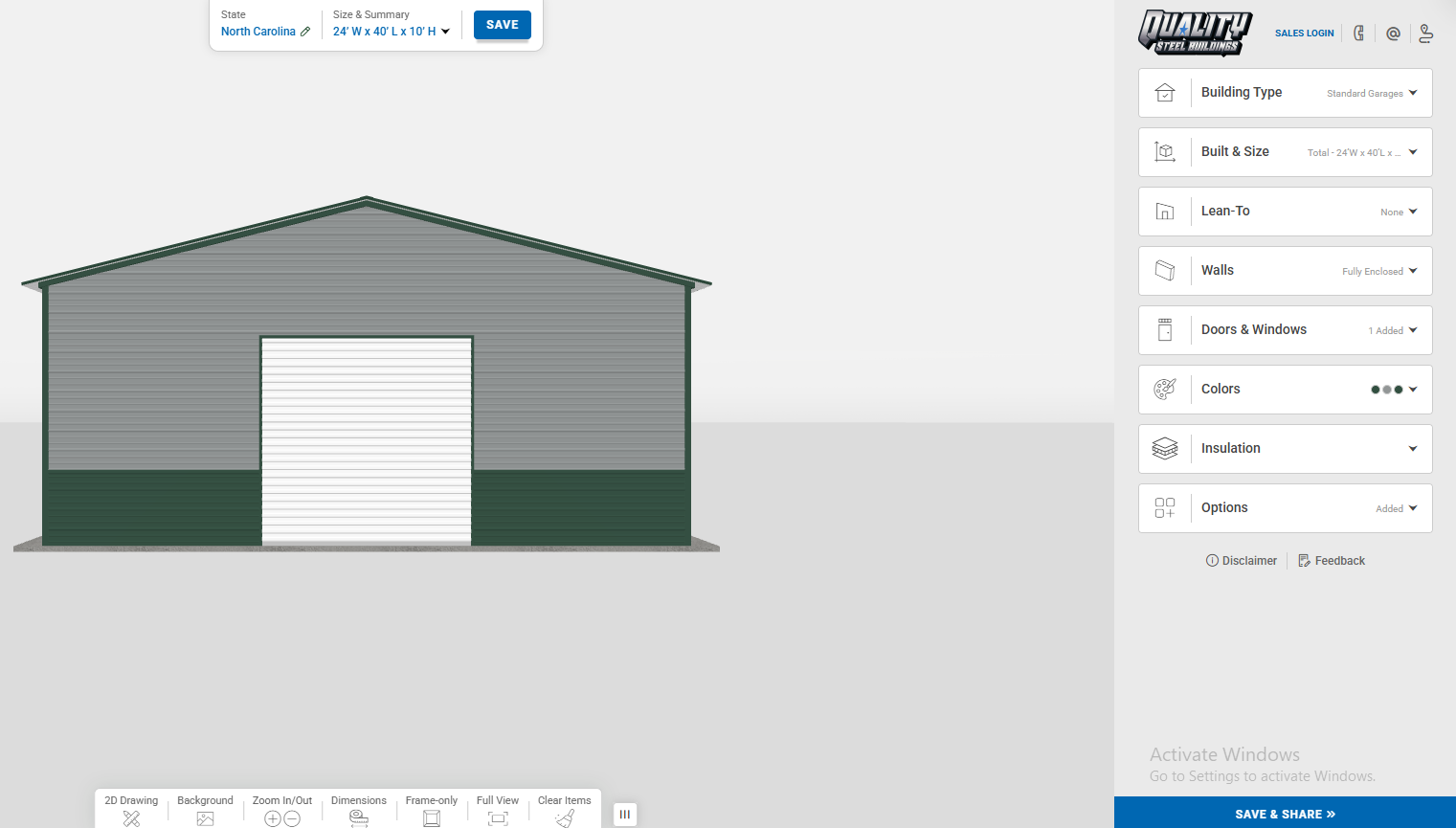 3D Steel Building Preview