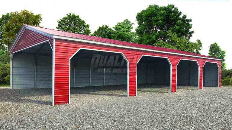 Onyx 24'x66' Side Entry Pavilion | Metal Carport Kits | Steel Carport Prices