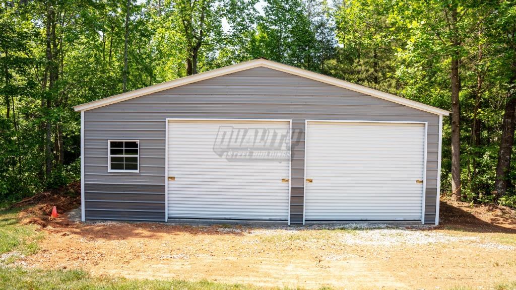 AffordableFaine 25'x26' Metal Garage - Quality Steel Buildings