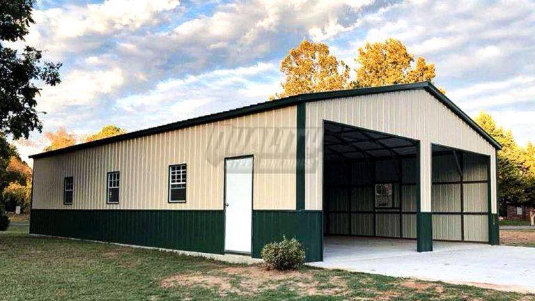 Damiane 26'x41' Garage With Wainscot | Metal Garages | Steel Garages